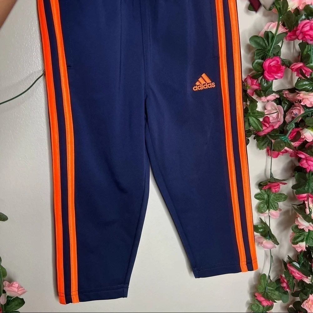 Adidas Gray Blue Boys 2 Piece Sweatpants Set NWT Casual Lounge Walking 2T